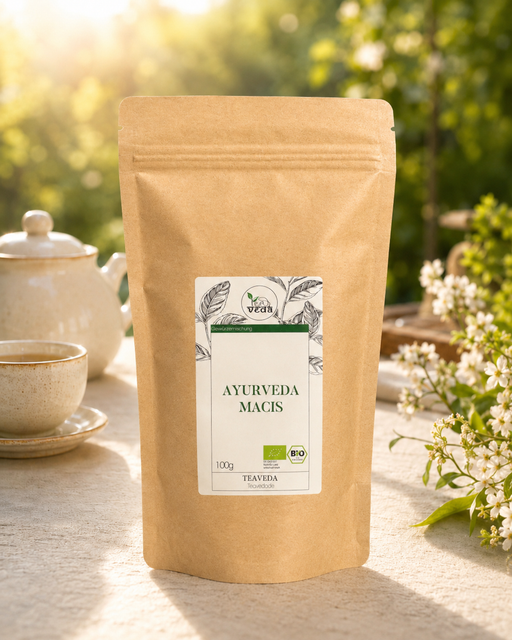 Starter-Set Ayurveda Bio Macis – Starter-Set von TeaVeda in der Nahaufnahme