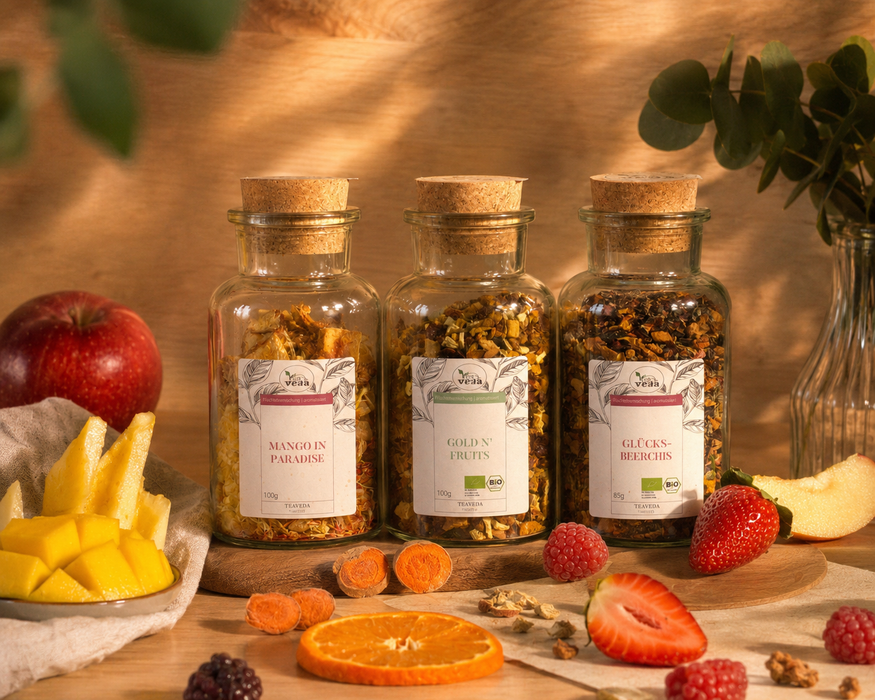 Fruchtmoment – Früchtetee-Set von TeaVeda für die ganze Familie