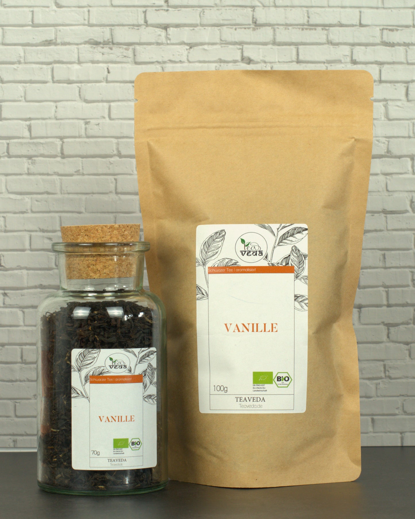 Schwarzer Tee Vanille