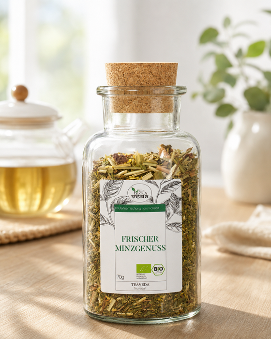 Starter-Set Frischer Minzgenuss – Set-Inhalt mit losem Tee und Zubehör