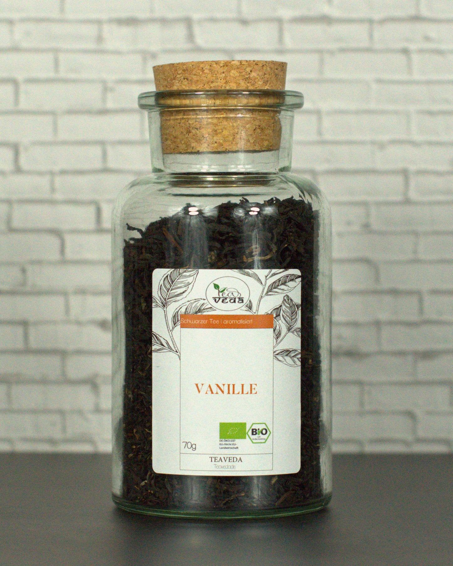 Schwarzer Tee Vanille