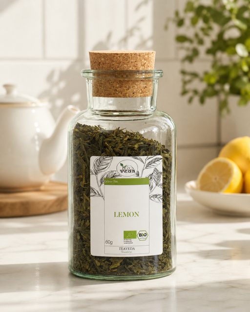 Starter-Set Grüner Tee Lemon – Set-Inhalt mit losem Tee und Zubehör