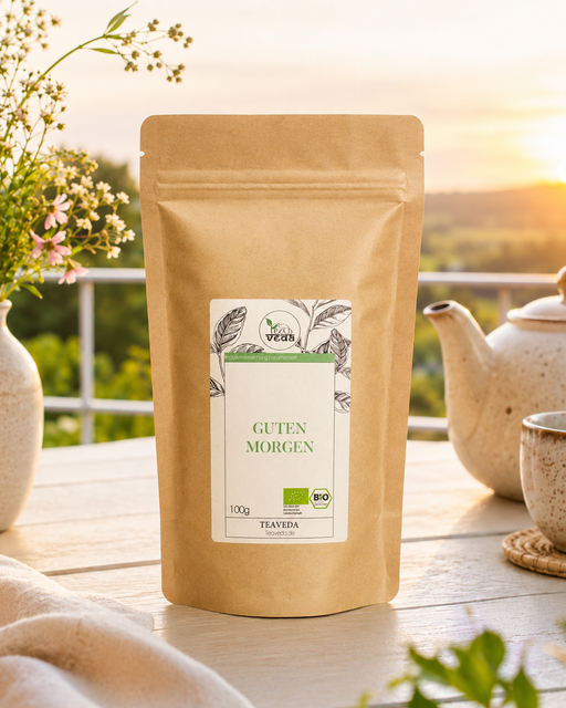 Starter-Set Guten Morgen – Starter-Set von TeaVeda in der Nahaufnahme