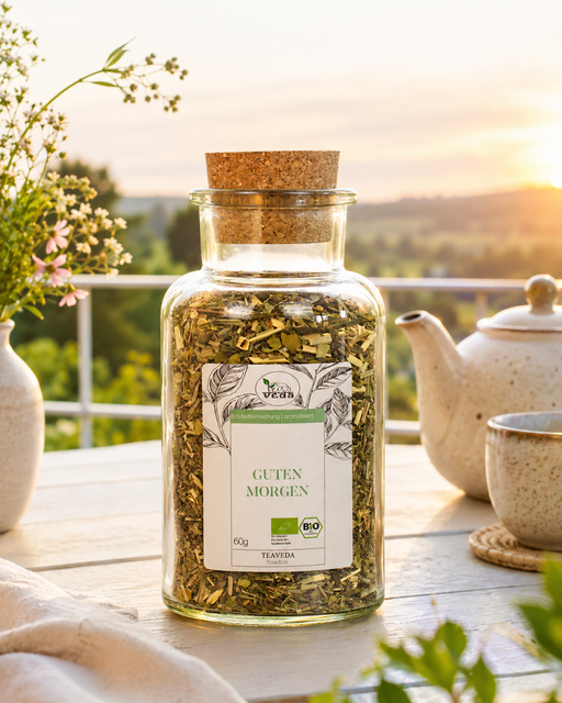 Starter-Set Guten Morgen – Set-Inhalt mit losem Tee und Zubehör