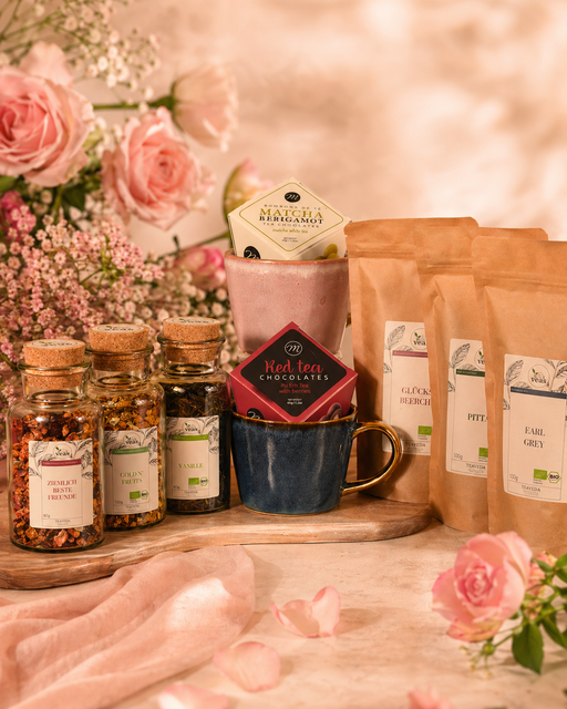 Tea Amo Muttertagsedition – lose Teeblätter in der Nahaufnahme
