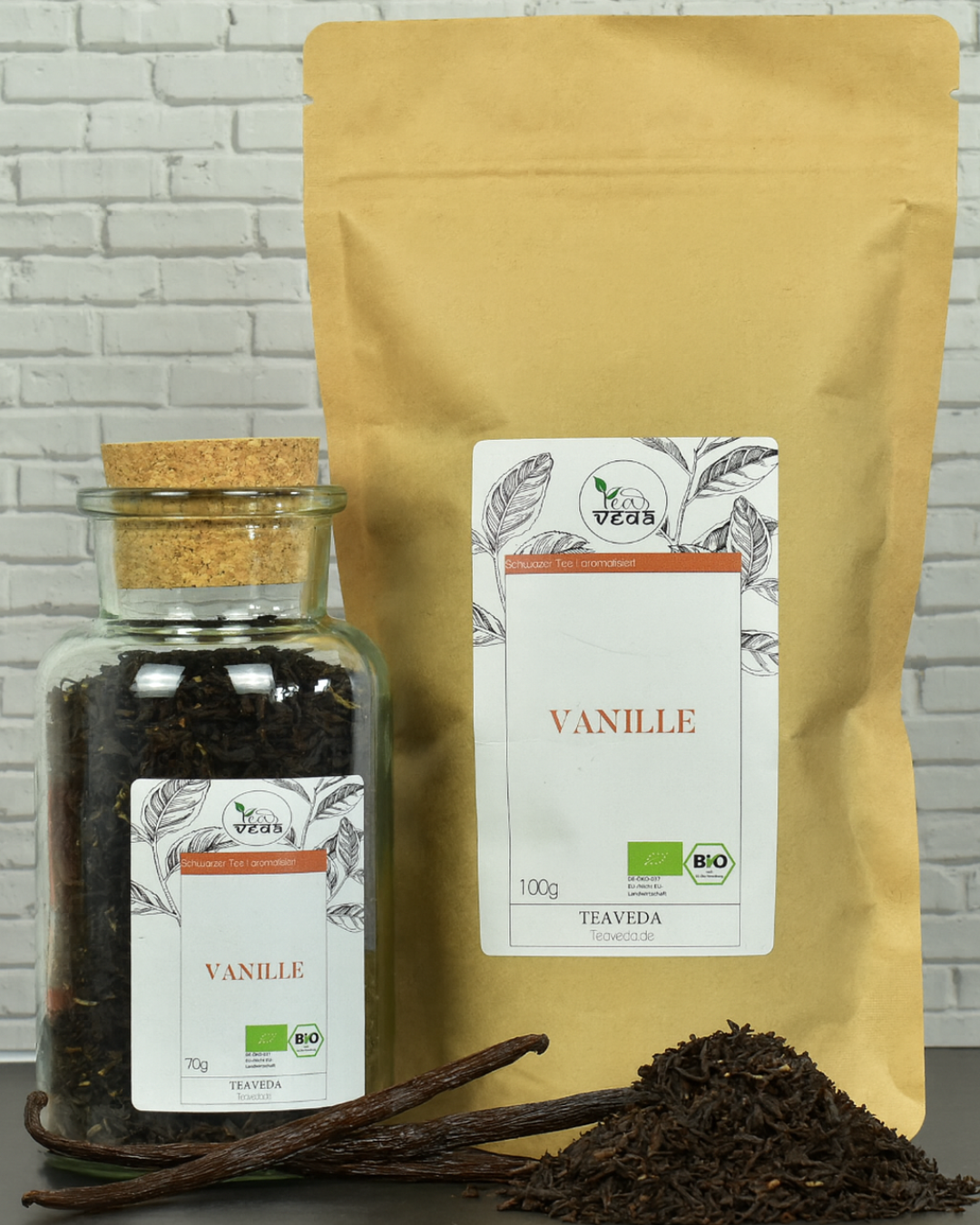 Schwarzer Tee Vanille